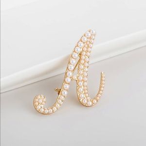 Letter “A” Brooch
